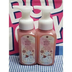 BBW Snowy Peach Berry Gentle & Clean Foaming Hand Soap | Set of 2
